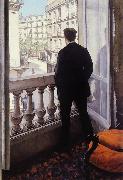 Young Man at His Window (nn02), Gustave Caillebotte
